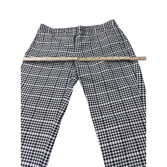 Express Columnist Black & White Houndstooth Womens Pants Size 2R Cotton Blend - Picture 9 of 11